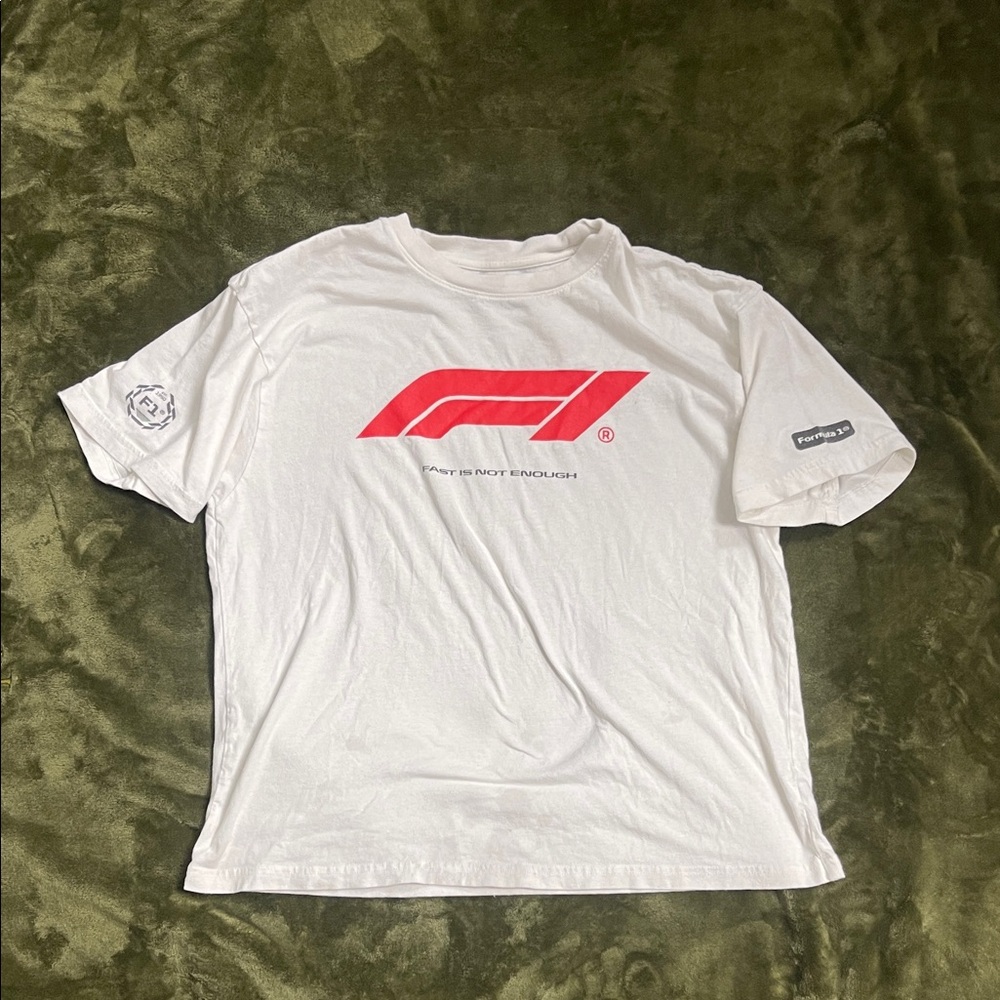 PacSun White and Red Graphic Tee